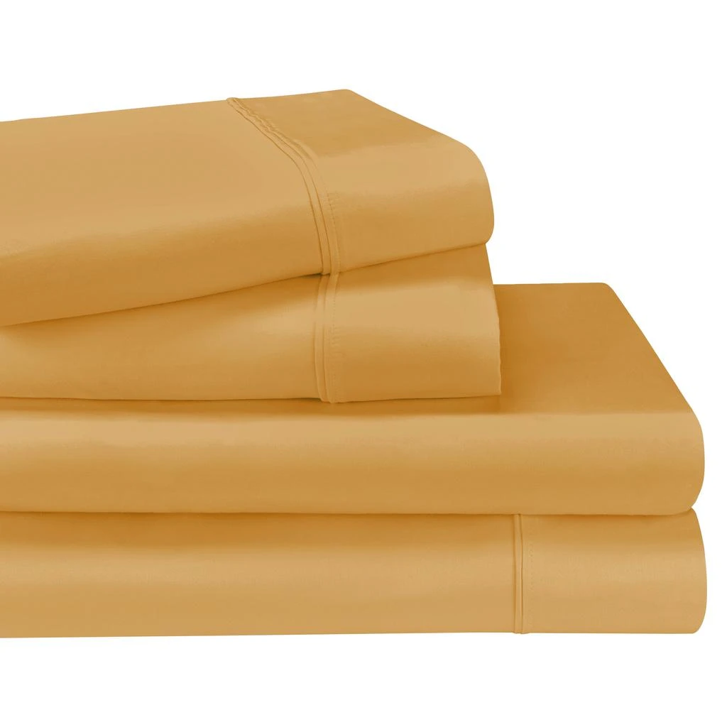 Superior 1200-Thread Count Breathable Egyptian Cotton Luxurious Solid Deep Pocket Sheet Set 1
