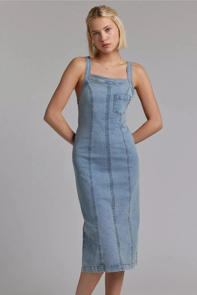BDG BDG Finley Square Neck Denim Midi Dress 3