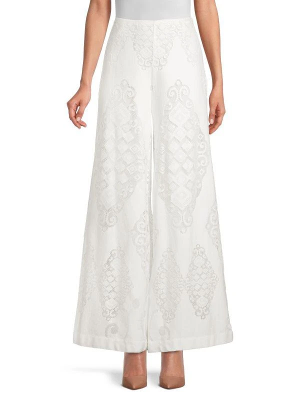 Kobi Halperin Morgan Wide Leg Lace Pants 1