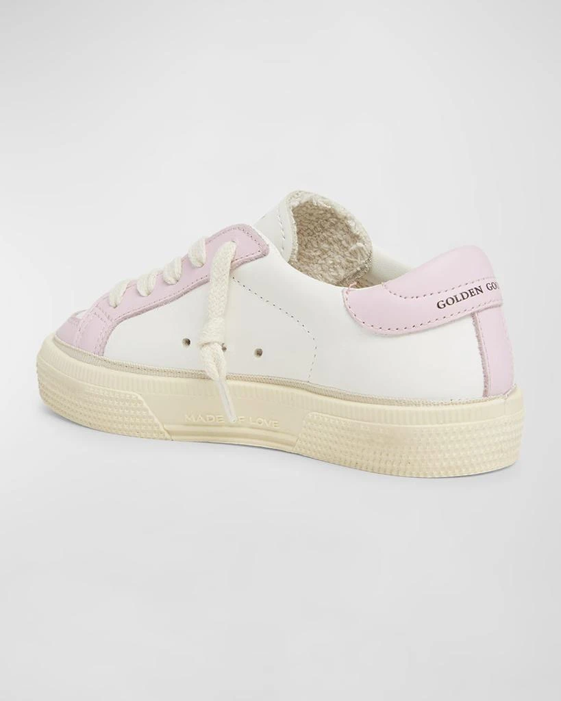 Golden Goose Girl's May Leather Star Sneakers, Toddler/Kids 3