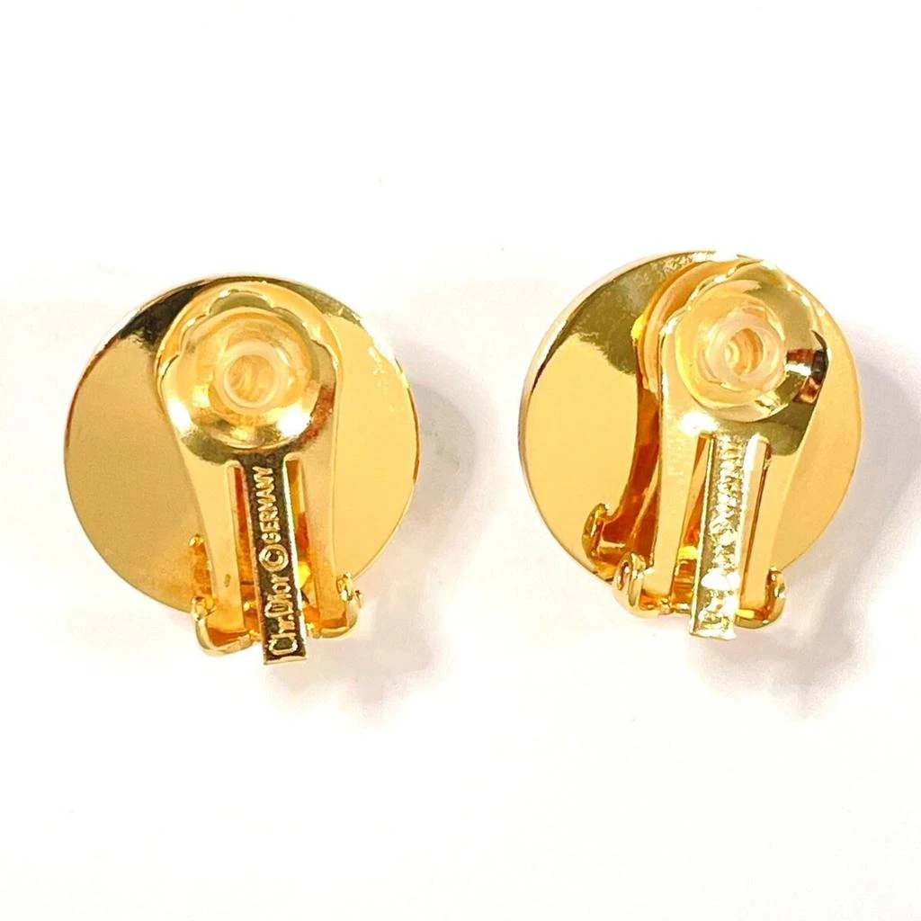 Dior Artificial ivory Metal Clip Earrings (Pre-Owned) 2