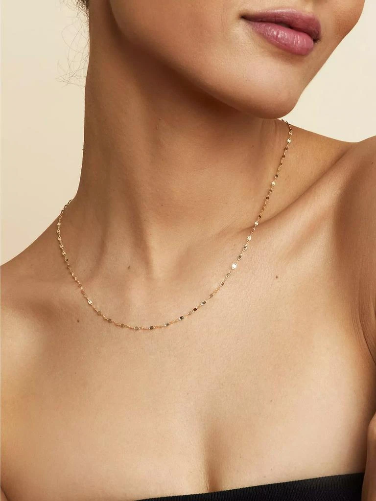Oradina 14K White Gold Cabaret Chain Choker 4