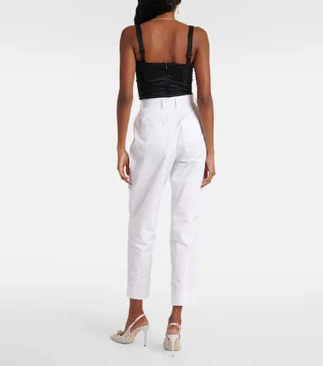 Dolce 
Gabbana High-rise cotton straight pants 3
