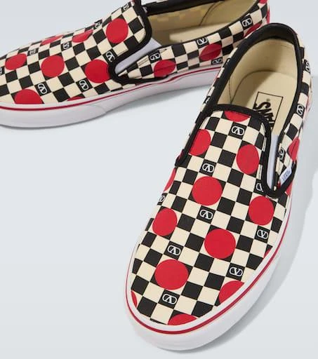 Valentino x Vans VLogo canvas slip-on shoes 3