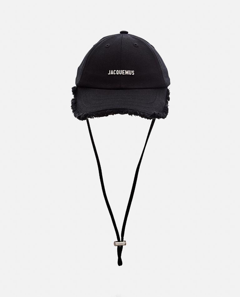 【関税&送料込】JACQUEMUS Hats Black Jacquemus logo-lettering Bucket Hat | Black | FARFETCH