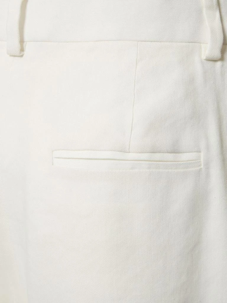 Alberta Ferretti Linen Blend Wide Leg Pants 3