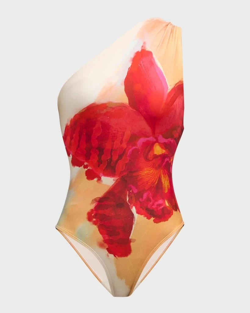 LENNY NIEMEYER Flora Loop One-Shoulder One-Piece Swimsuit 2
