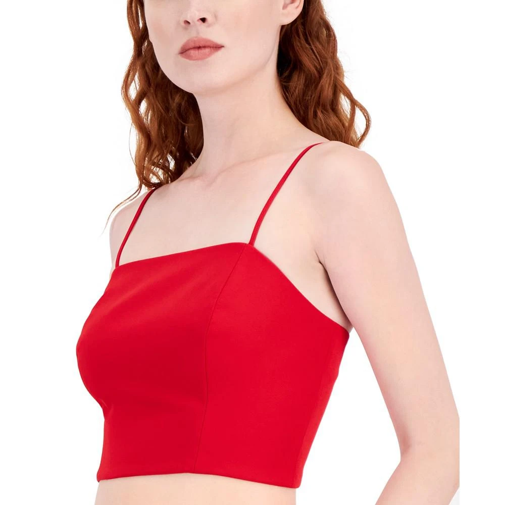 Tahari Women's Cropped Spaghetti-Strap Top 3