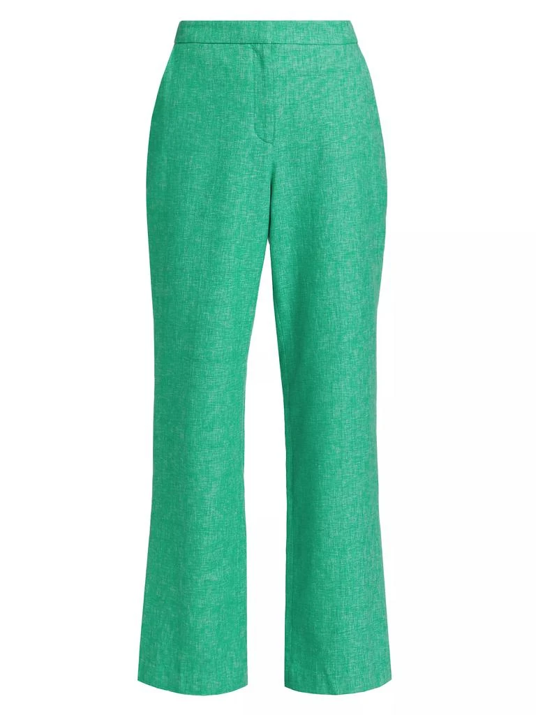 Tahari Romina Cotton-Blend Boot-Cut Pants 1