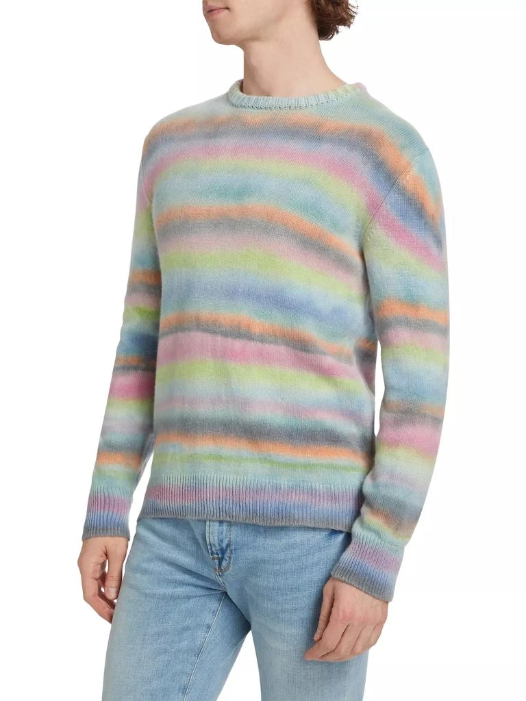 Harden Painted Lines Cashmere Crewneck Sweater 4