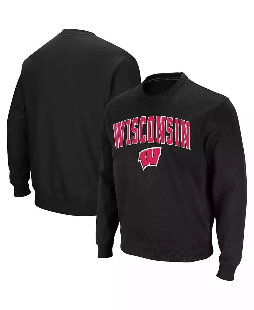 Colosseum Men
s Wisconsin Badgers Arch 
Logo Crew Neck Sweatshirt 1