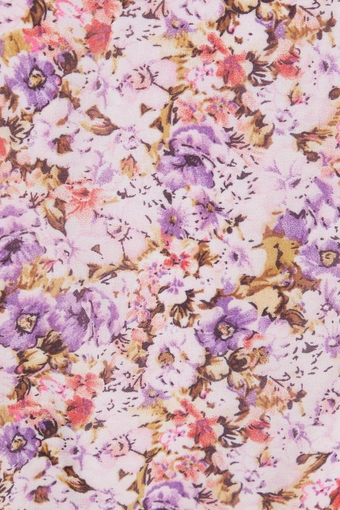 MIKAEL AGHAL Ruffled floral-print chiffon midi dress 4