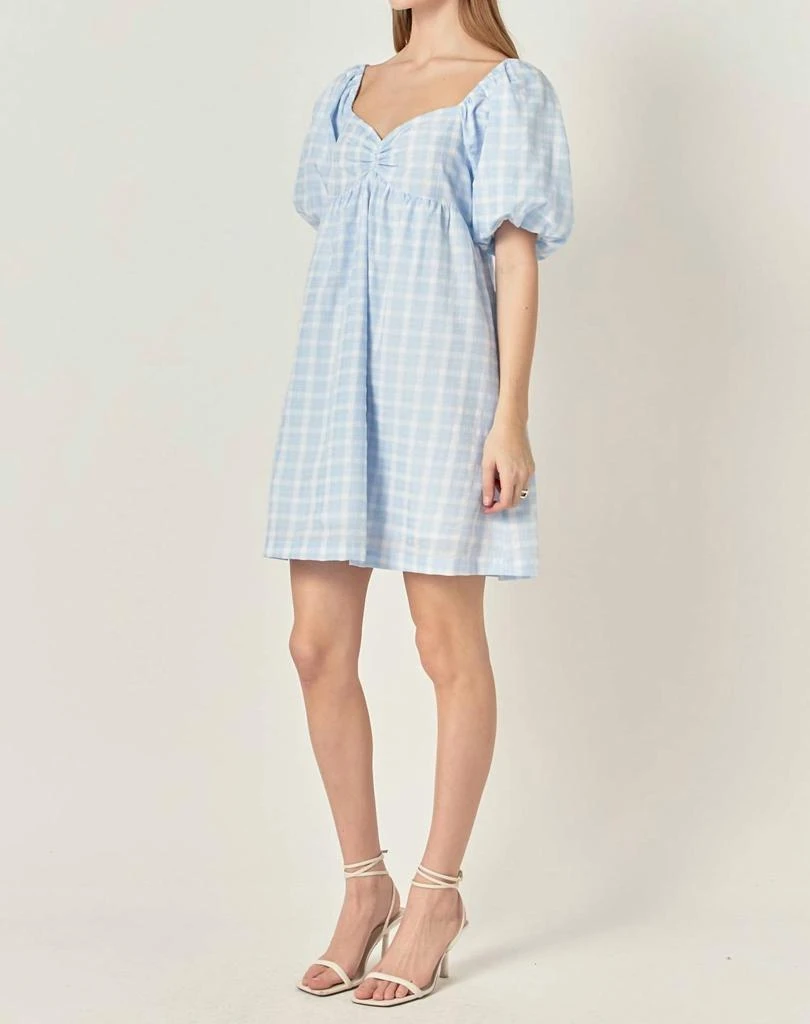 English Factory English Factory - Gingham Crush Mini Dress 3