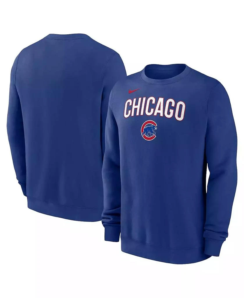 NIKE Men's Royal Chicago Cubs Pullover Sweatshirt 1