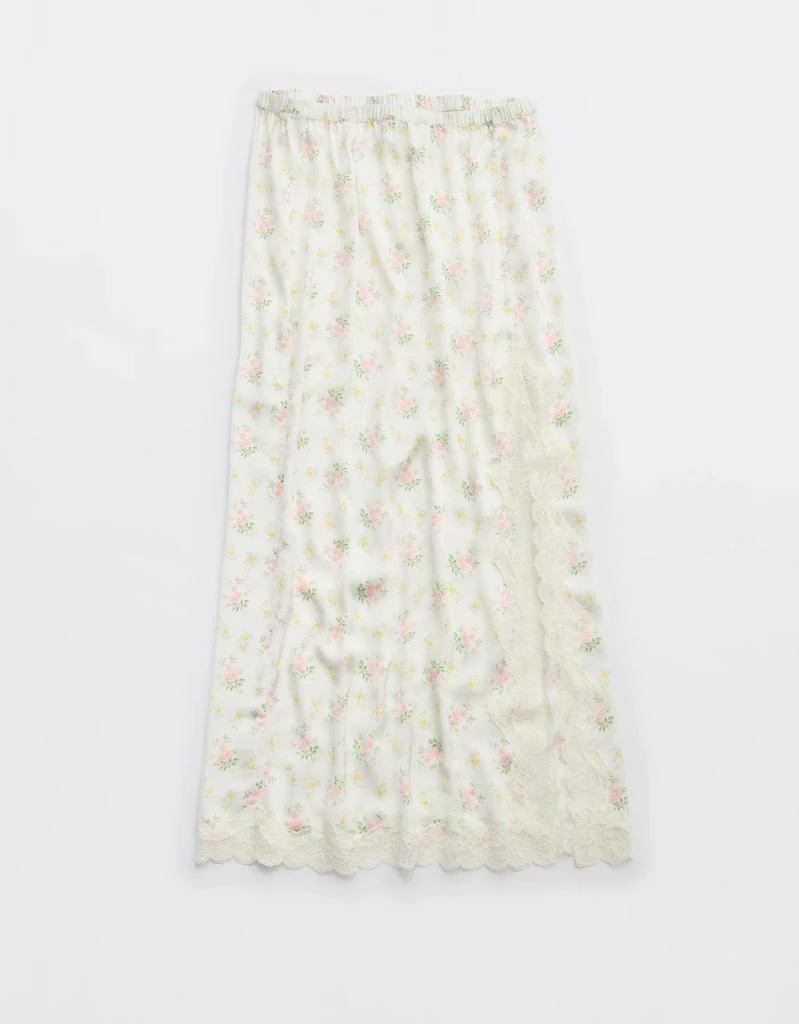 Aerie Aerie Satin Midi Skirt 4