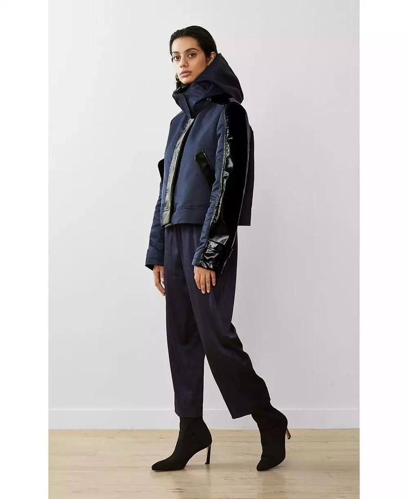 CAALO Women
s Water-Resistant Cropped Raincoat 3