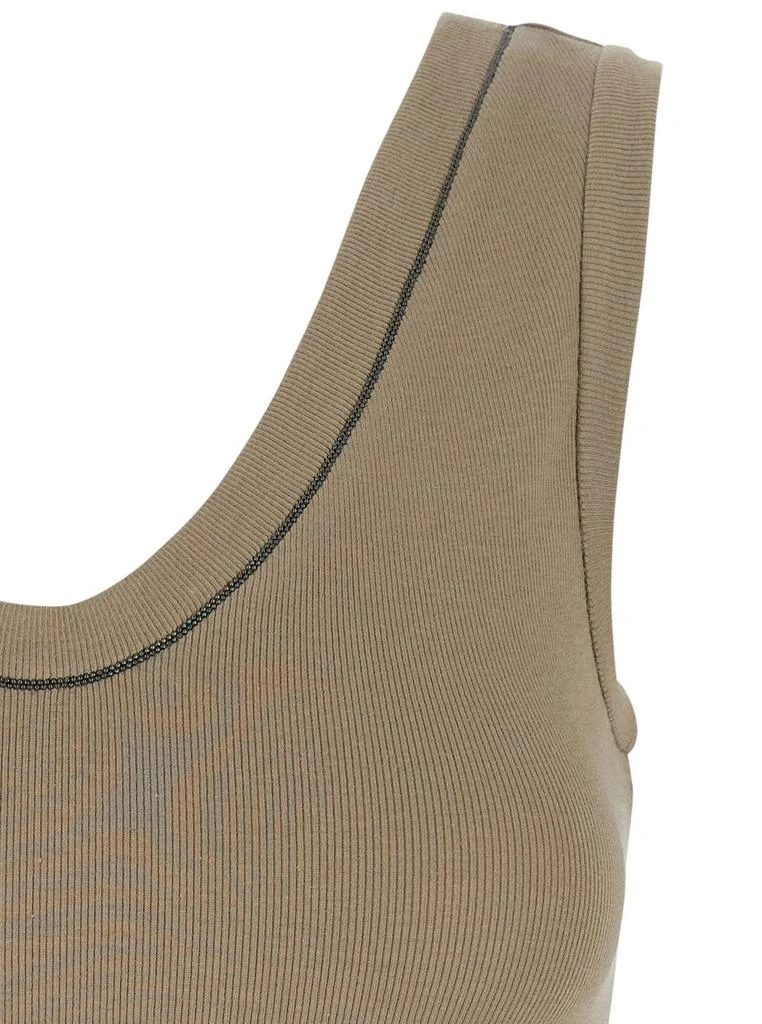 Brunello Cucinelli Brunello Cucinelli Embellished Trim Tank Top 3