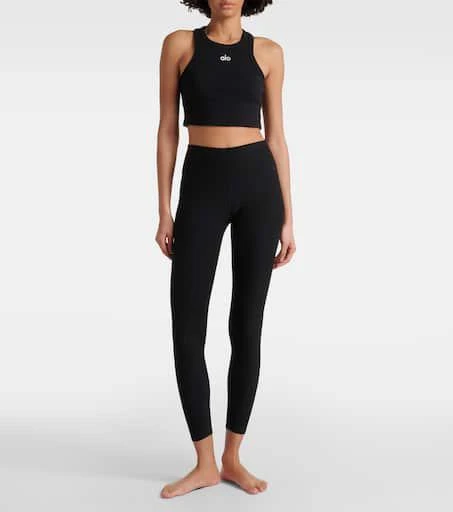 Alo Aspire cropped cotton-blend tank top 2