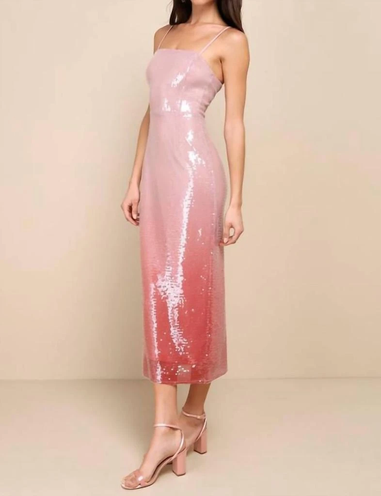 Ombre Sequin Sleeveless Midi Dress In Pink  On Sale Now with Up to 18% Off  | Discover Exclusive Deals & Savings at BeyondStyle  Authentic Lulus  women|clothing|dresses with Limited-Time Discounts, Free
