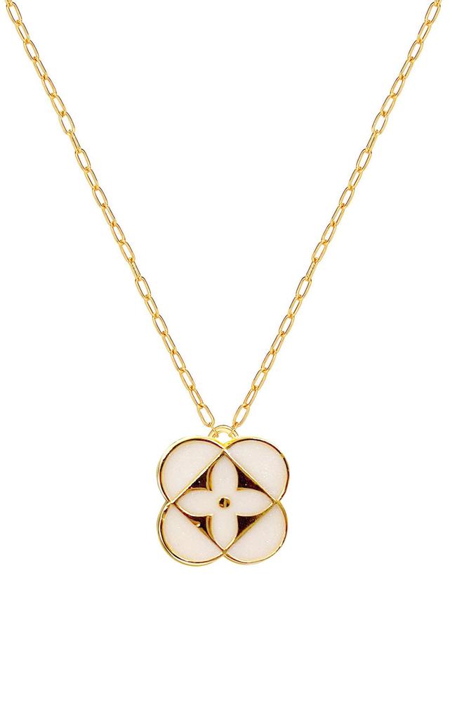 Gabi Rielle Blossom Clover Pendant Necklace