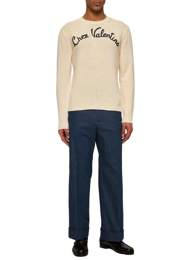 Valentino Valentino Chez Valentino Embroidered Crewneck Jumper 4