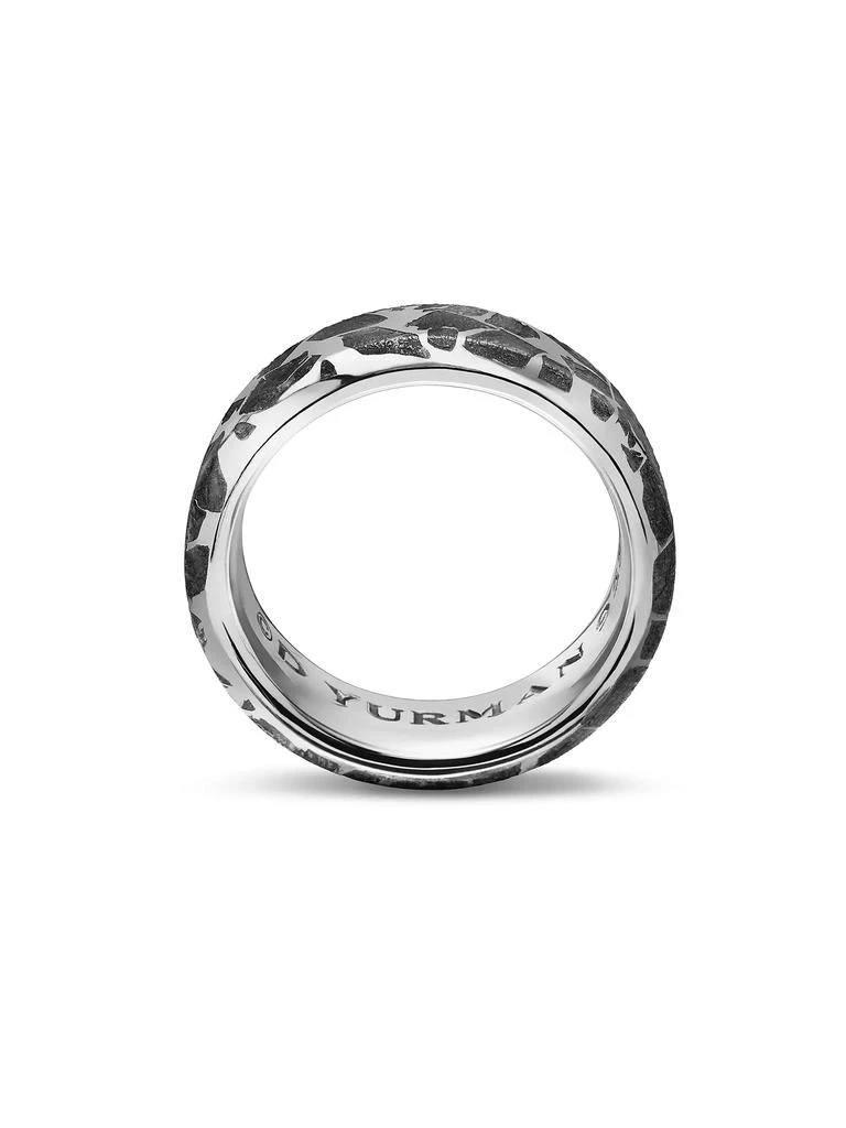 David Yurman Meteorite Band Ring in Sterling Silver, 8.5MM 4
