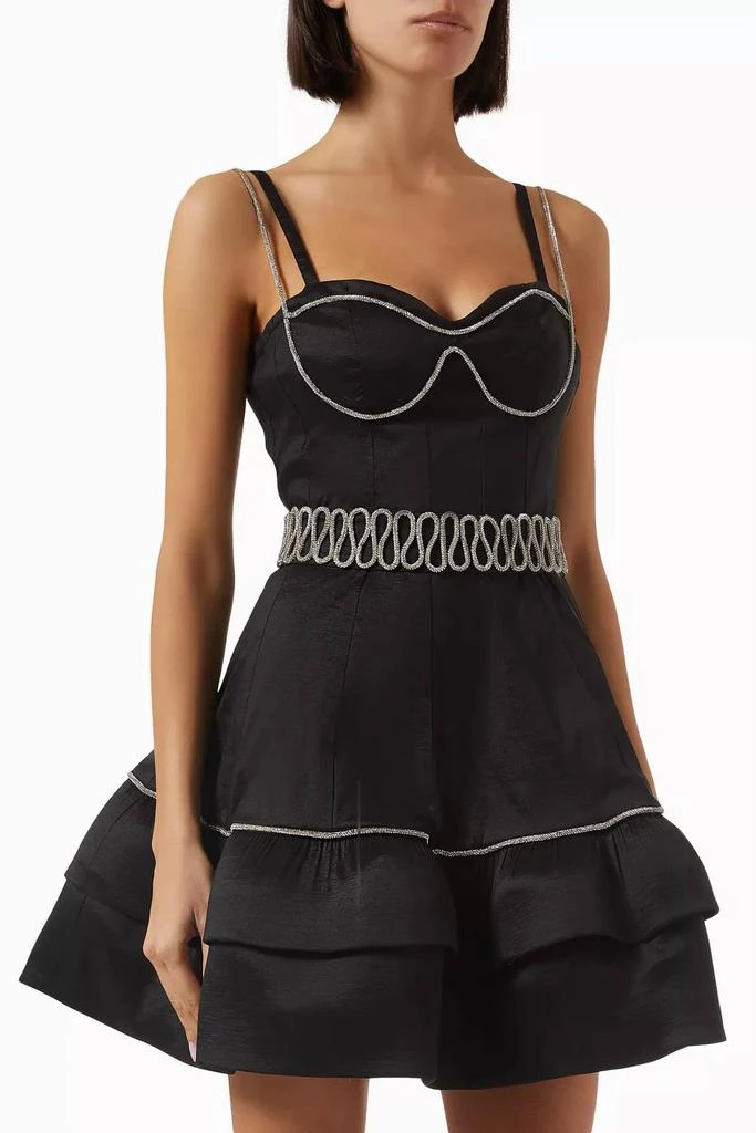 loyal hearts mini dress Heart-Detail Halterneck A-Line Mini Dress in Red