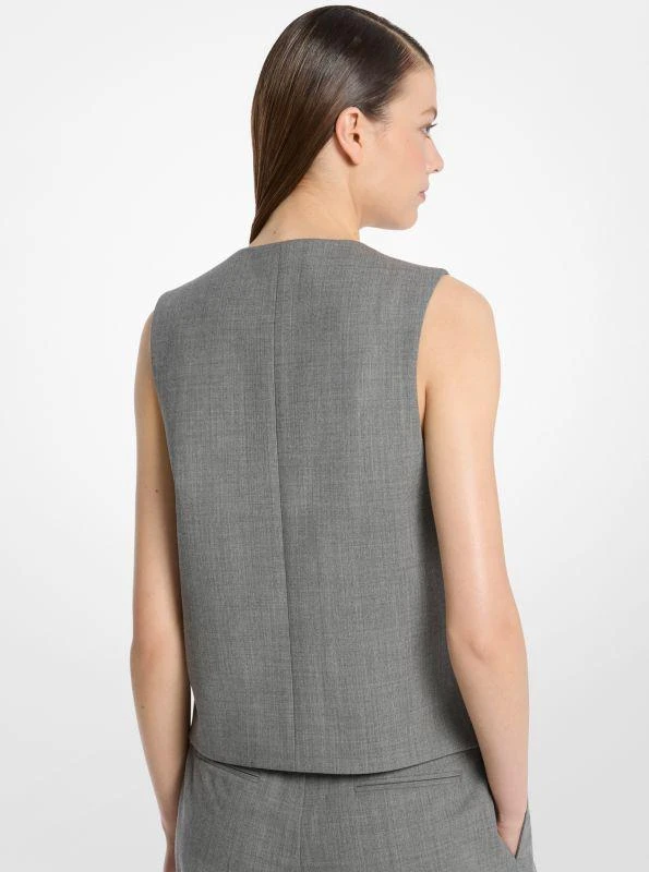 Michael Kors Stretch Wool Cropped Vest 2