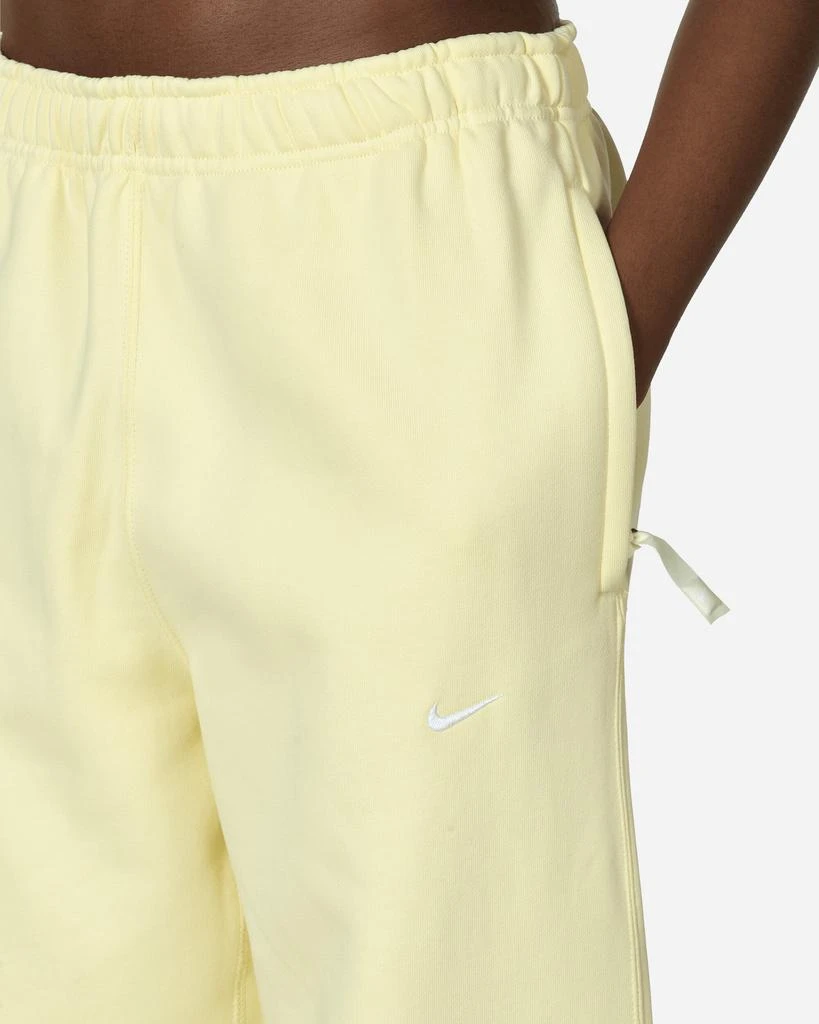 NIKE Solo Swoosh Open Hem Fleece Sweatpants Alabaster 5