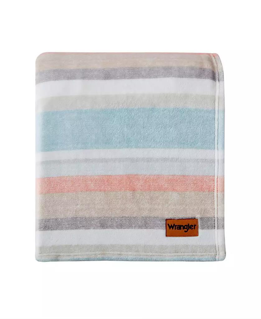 Wrangler Glen Canyon Stripe Ultra Soft Plush Blanket
