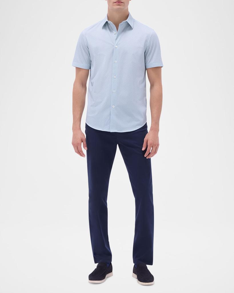 BUGATCHI Men's Miles OoohCotton Geometric Short-Sleeve Shirt