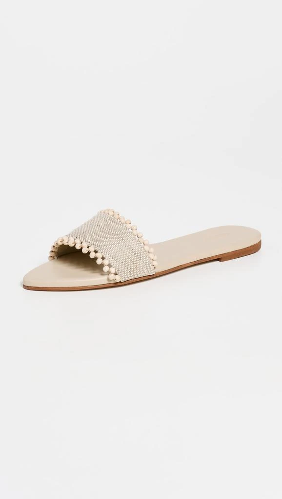 Kaanas Cala Asymmetric Linen Slides 4
