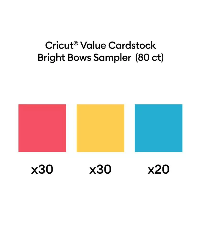 cricut Bright Bows Sampler 80 Sheet 8.5" x 11" Card Stock 3