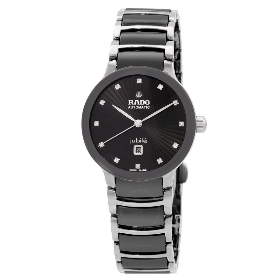 Rado Centrix Automatic Diamond Black Dial Ladies Watch R30020742 1