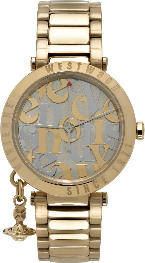 Vivienne Westwood Gold Orb Logomania Watch 1