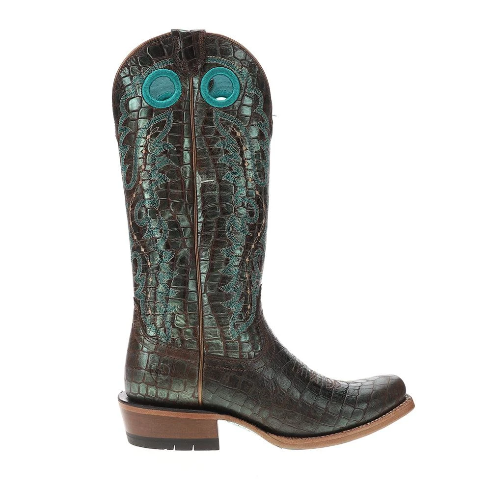 Ariat Futurity Boon Croc Snip Toe Pull On Cowboy Boots 1