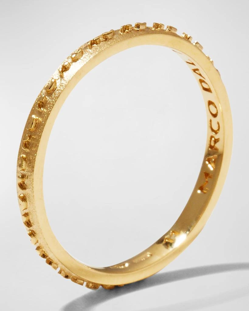 Marco Dal Maso Men's Yellow Gold Icon Slim Eternity Band Ring 3
