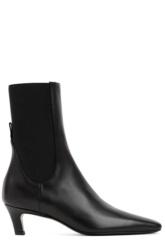 Totême Totême Mid-Heel Square-Toe Ankle Boots 1
