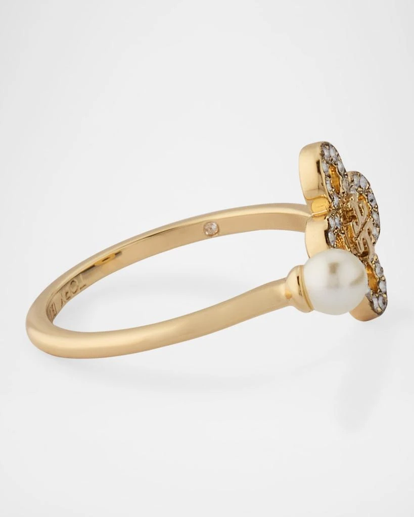 Tory Burch Kira Clover Pave Ring 4