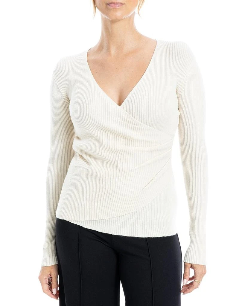 Max Studio Faux Wrap Sweater 1
