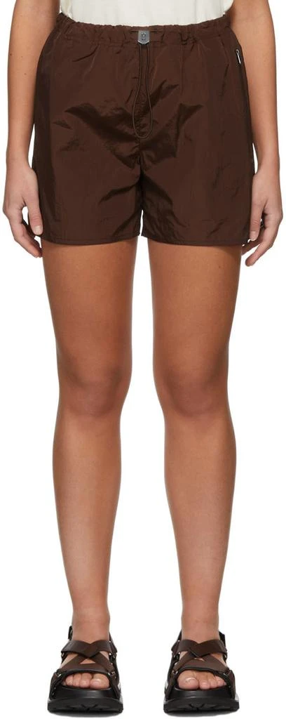 Jil Sander Brown Parachute Shorts 1