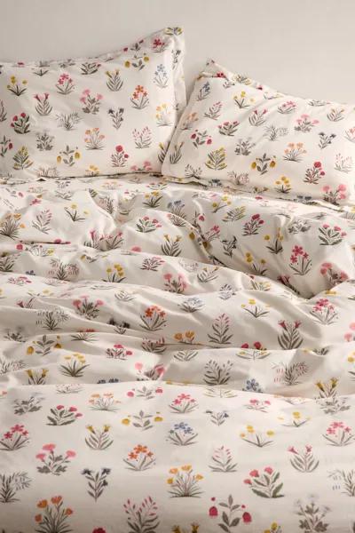 Society 6 Megan Galante For Society 6 Petite Fleur Brushed Cotton Duvet Set