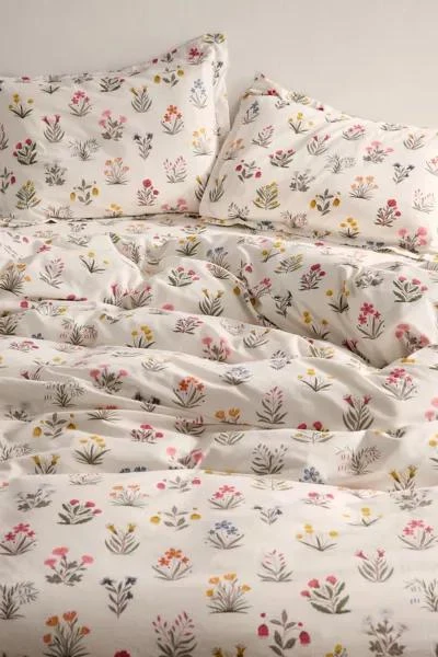 Society 6 Megan Galante For Society 6 Petite Fleur Brushed Cotton Duvet Set 1