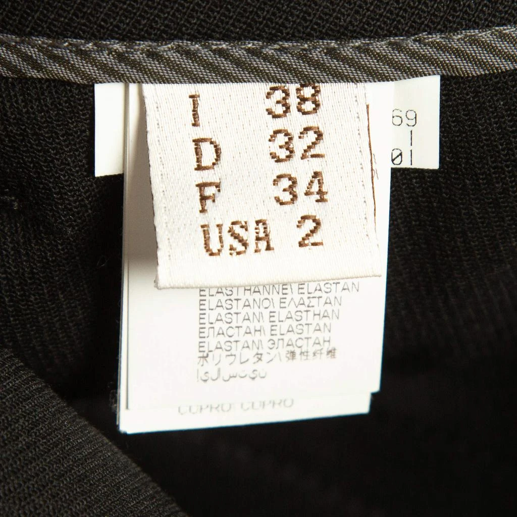 Brunello Cucinelli Brunello Cucinelli Black Wool Cropped Trousers S 5