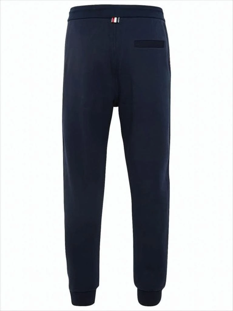 Thom Browne Cotton Jogger Pants with Drawstring and Contrasting Stripes 3