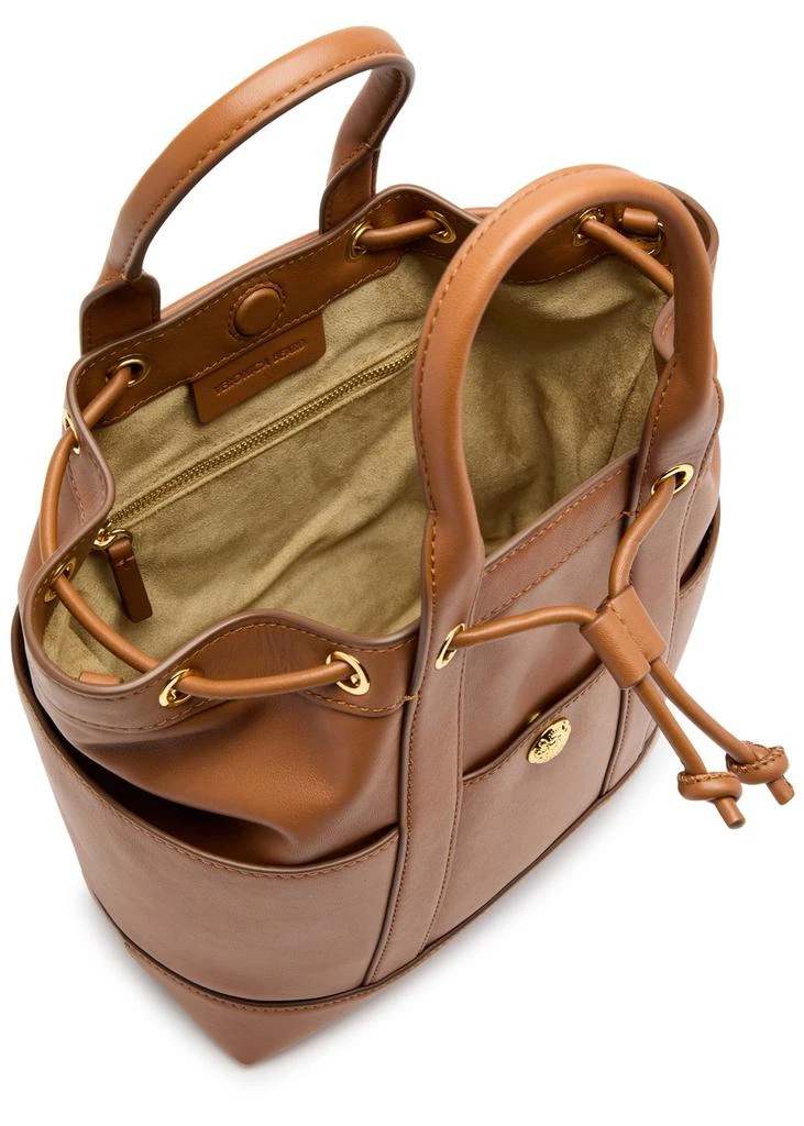 VERONICA BEARD Goody leather bucket bag 4