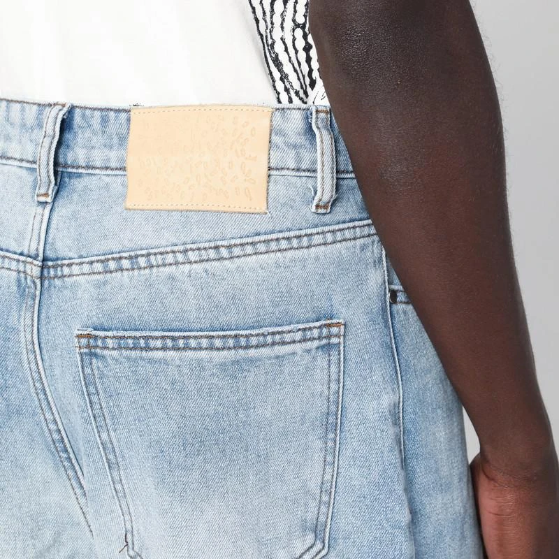 Basketcase Gallery Light blue washed jeans with rips 5