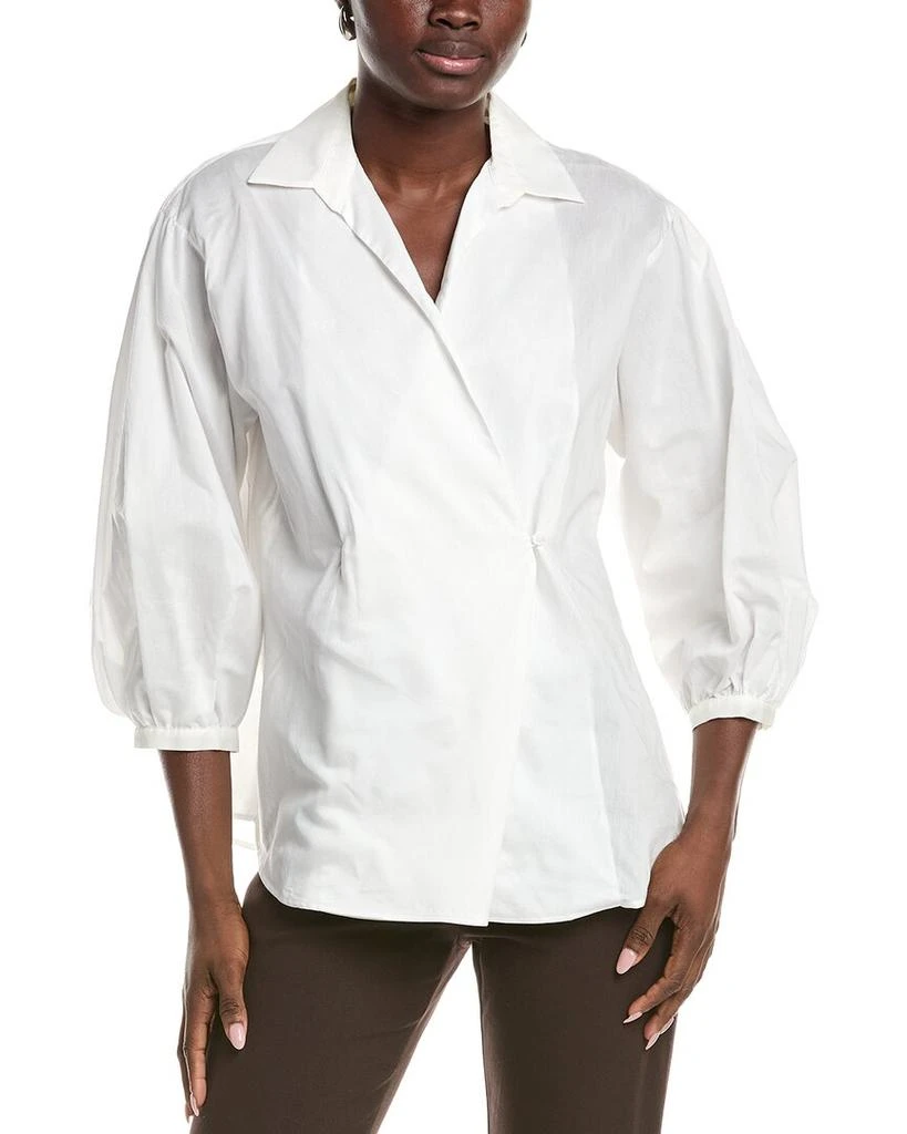 Max Mara Weekend Ceci Silk-Blend Wrap Top