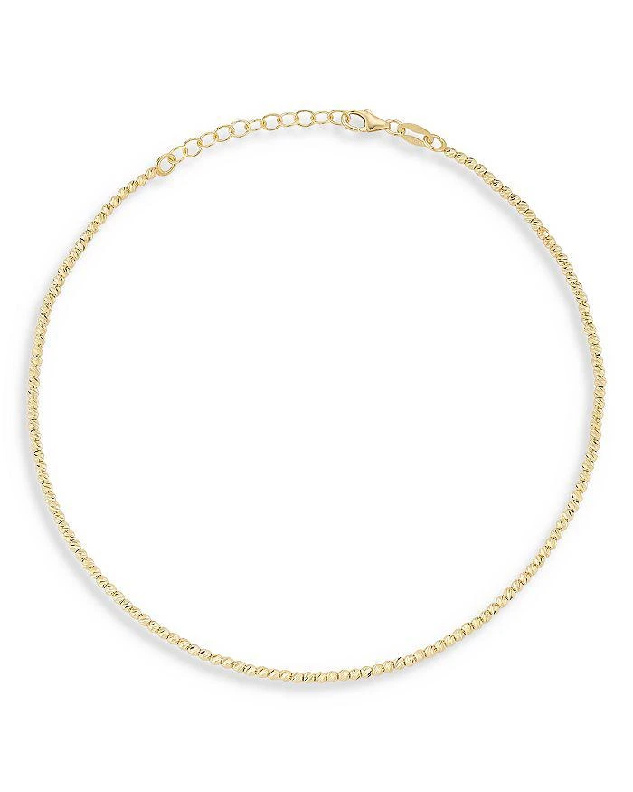 Moon 
Meadow 14K Yellow Gold Textured Bead Chain Bracelet