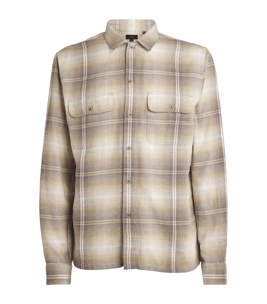 Vince Cotton-Hemp Check Shirt 1